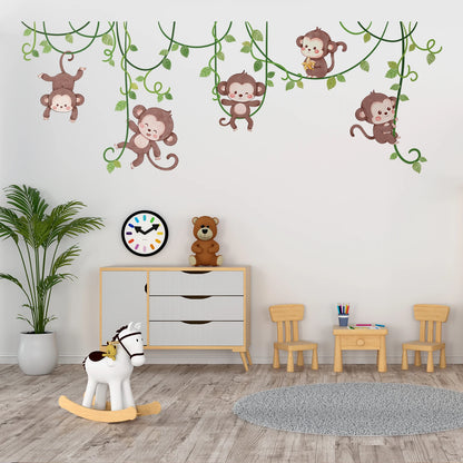 Safari Jungle Woodland Animals Wall Decals Wall Stickers f