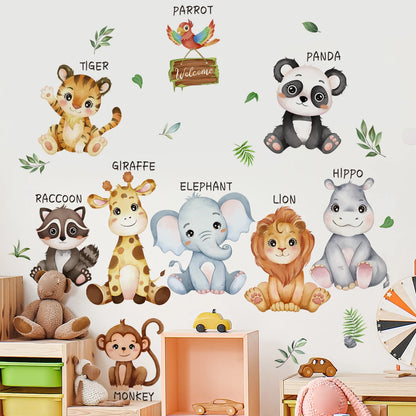 Safari Jungle Woodland Animals Wall Decals Wall Stickers f