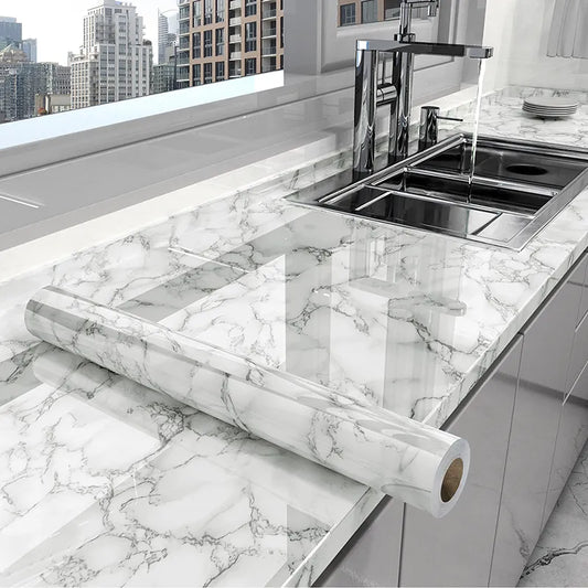 Marble Self-Adhesive Kitchen Waterproof Oil-Proof Film Sticker